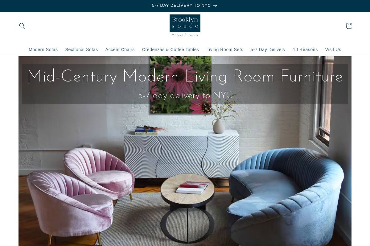 brooklynspace.co homepage screenshot