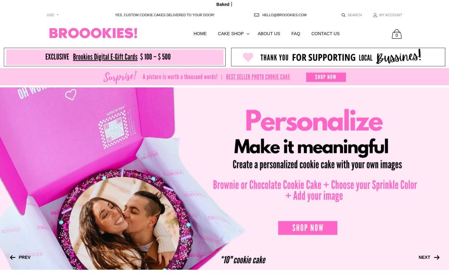 broookies.com homepage screenshot