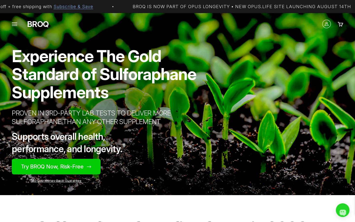 Broq homepage screenshot
