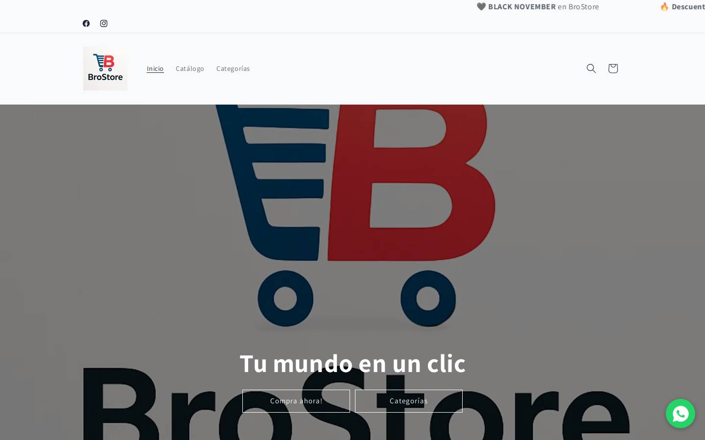 brostores.com homepage screenshot