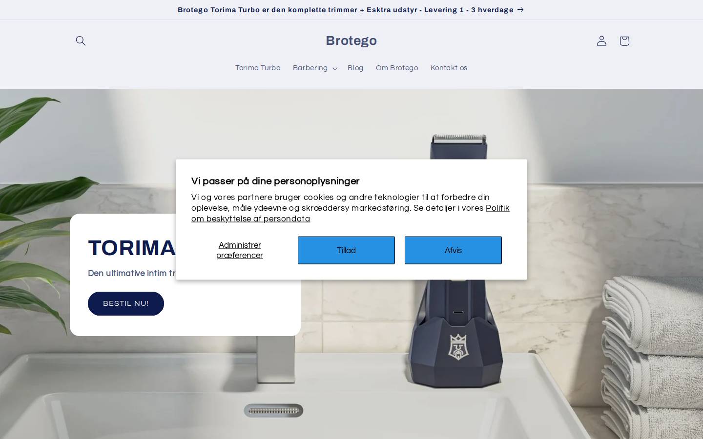 Brotego homepage screenshot