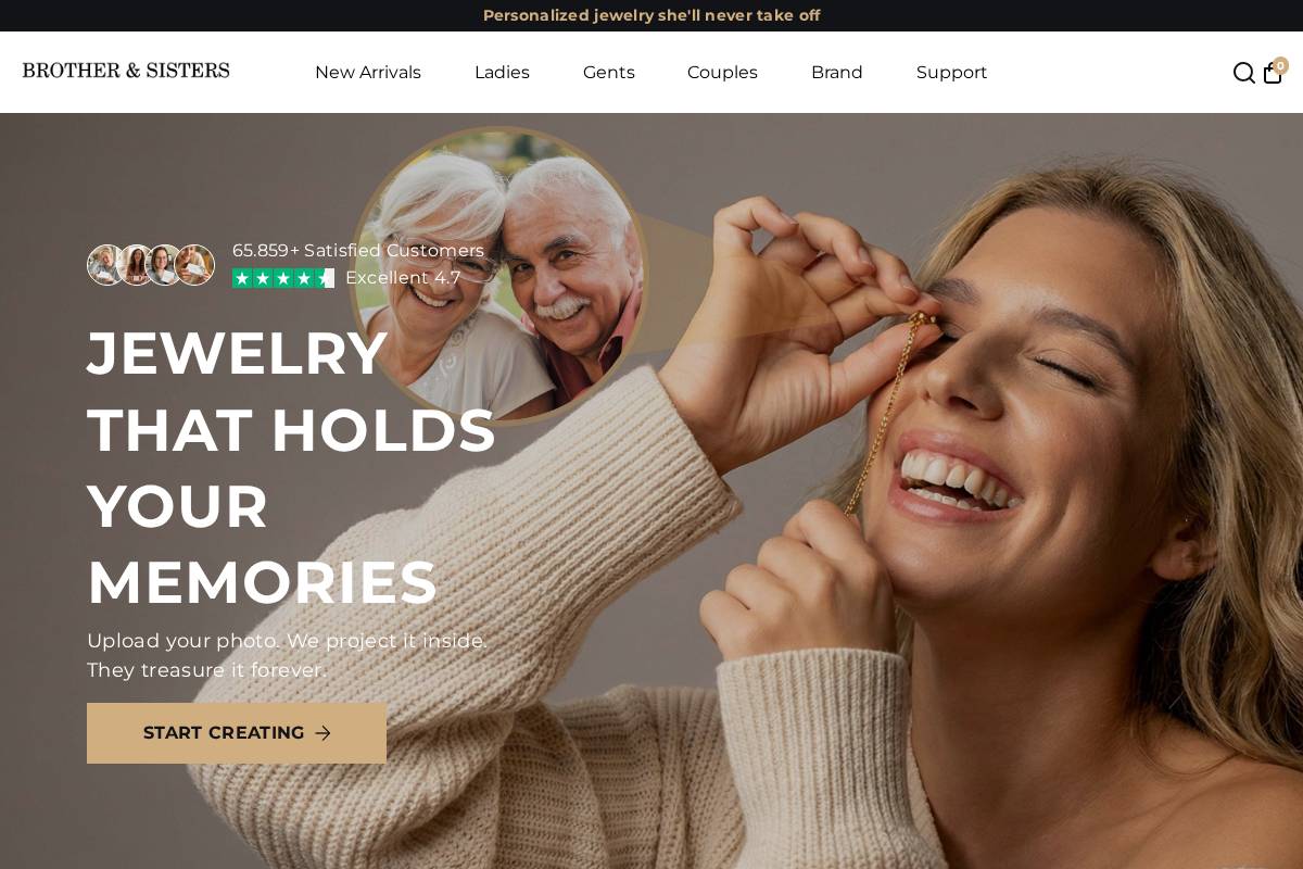 brother-and-sisters.com homepage screenshot