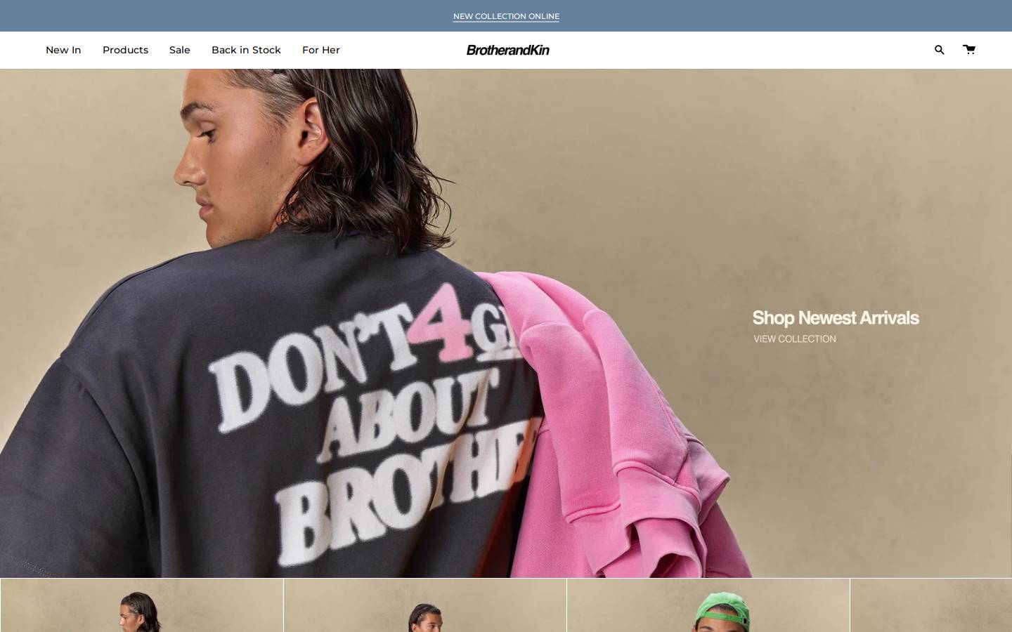 Brother and Kin  homepage screenshot