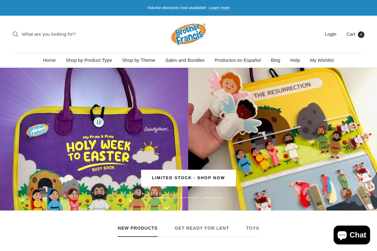 Brother Francis homepage screenshot