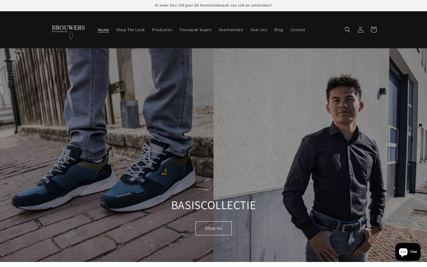 brouwersmannenmode.nl homepage screenshot