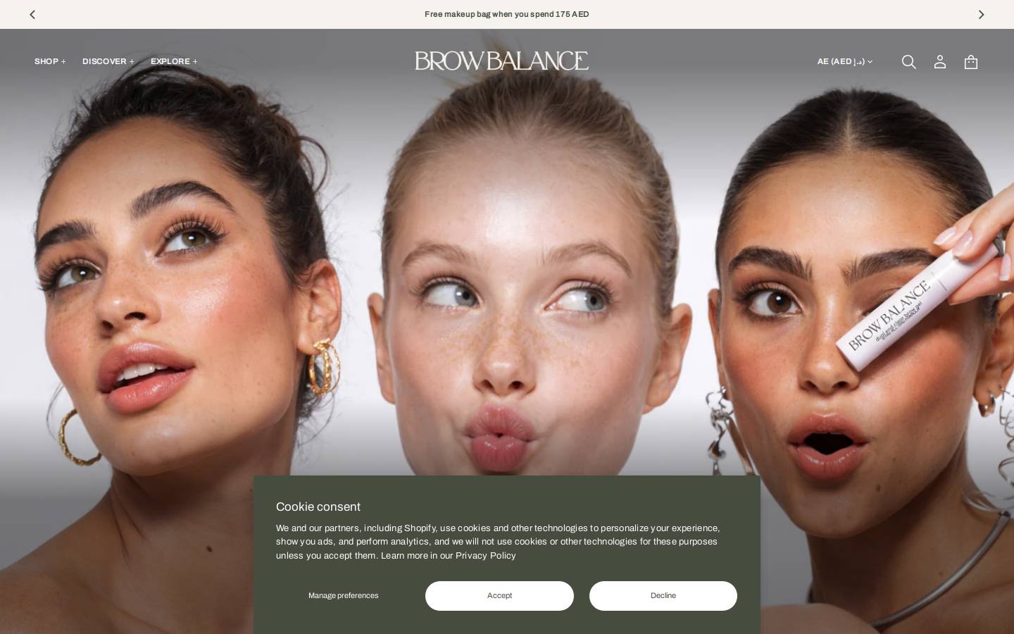 brow-balance.com homepage screenshot