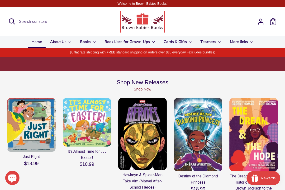 brownbabiesbooks.com homepage screenshot