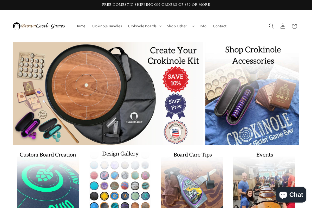 browncastlegames.com homepage screenshot