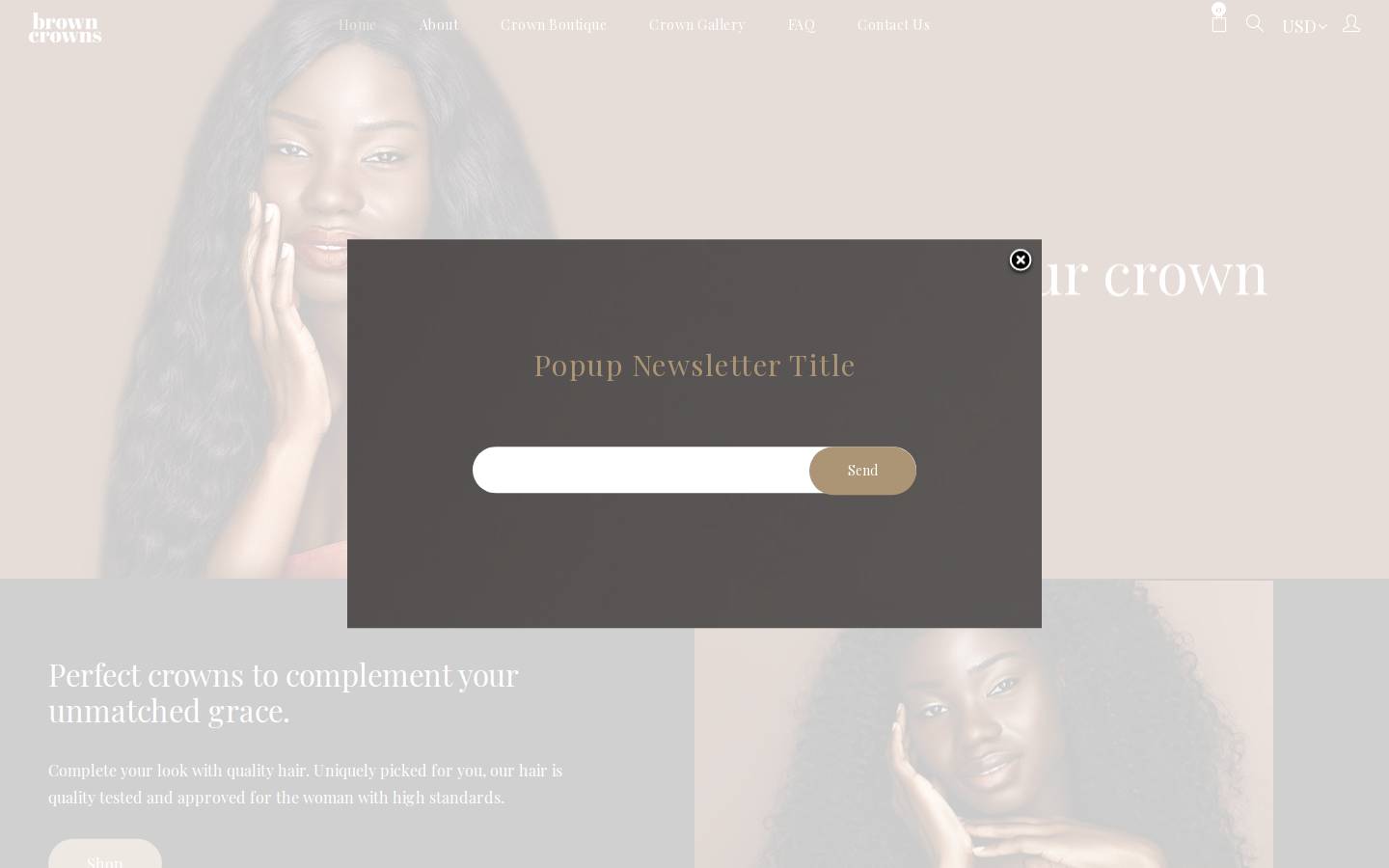 browncrowns.com homepage screenshot