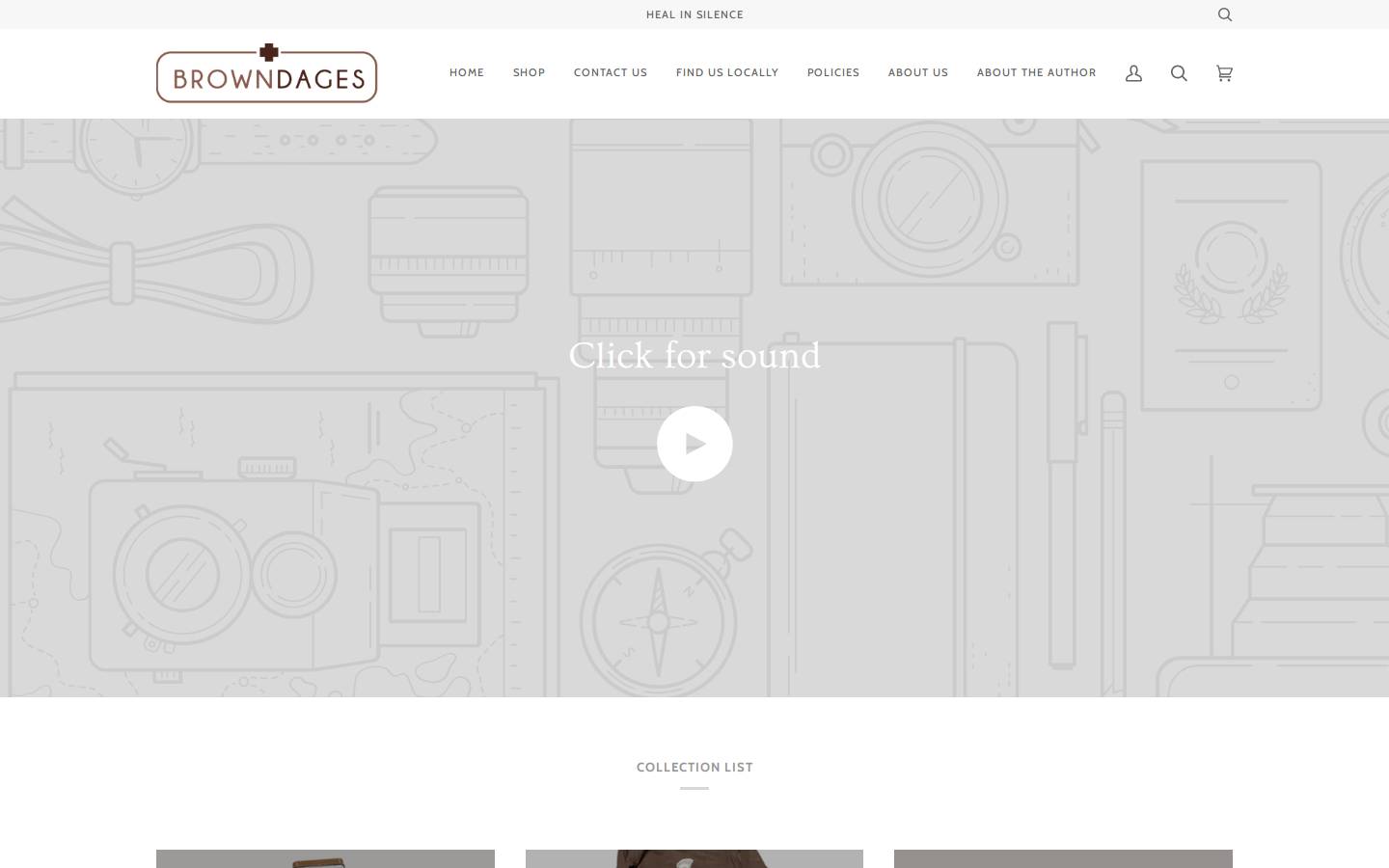 browndages.com homepage screenshot