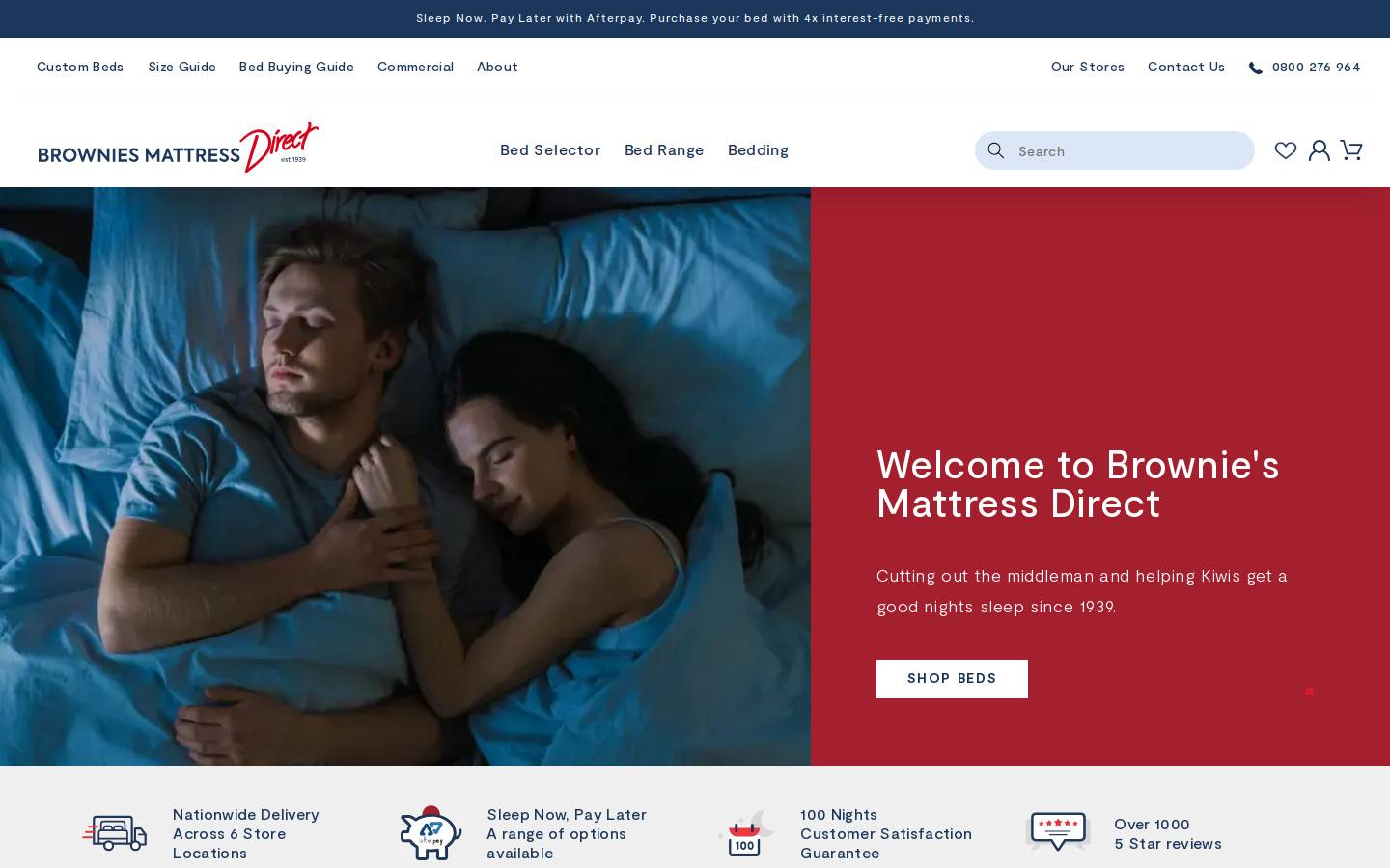 brownies.co.nz homepage screenshot