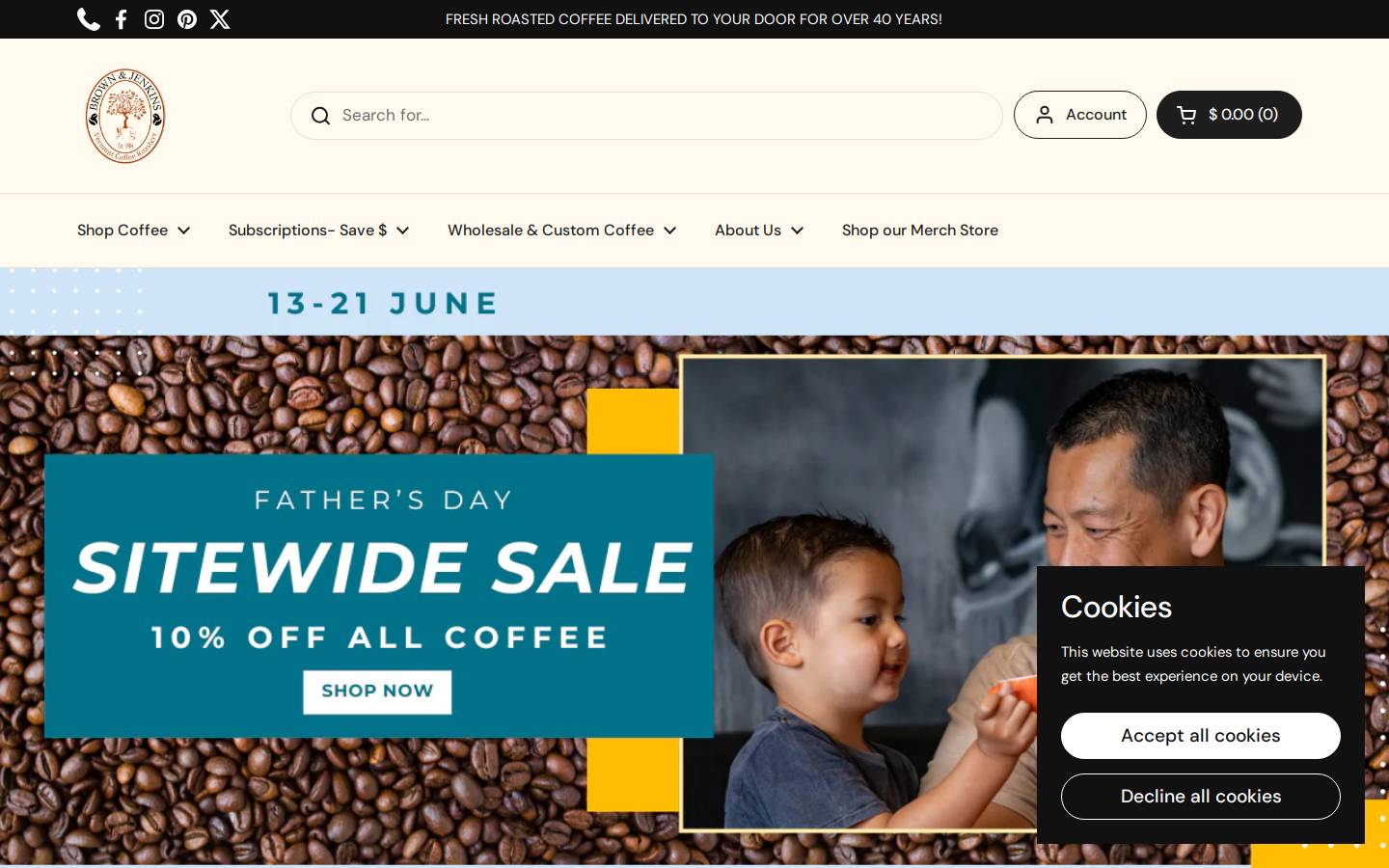 brownjenkins.com homepage screenshot