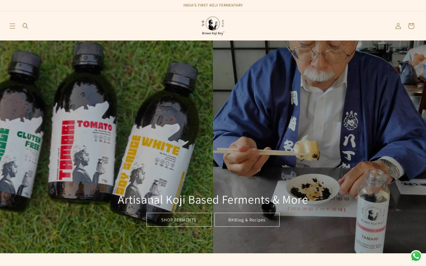 brownkojiboy.com homepage screenshot