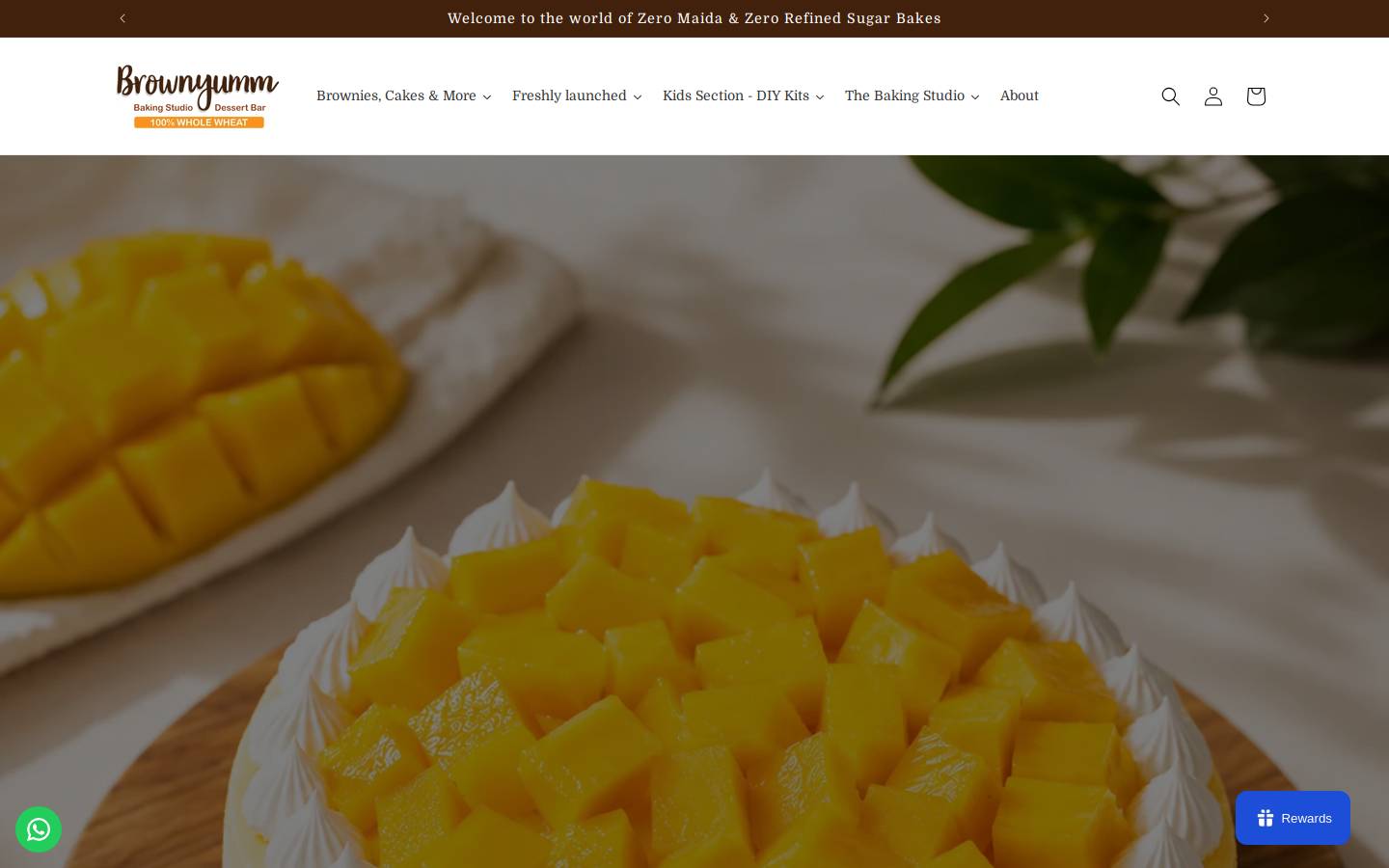 brownyumm.com homepage screenshot