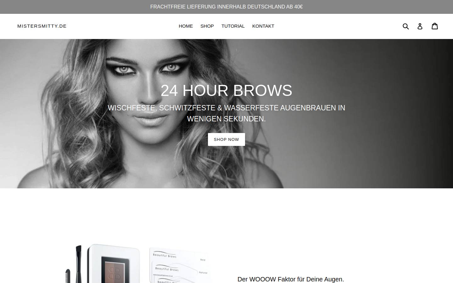 browsandlashes.de homepage screenshot