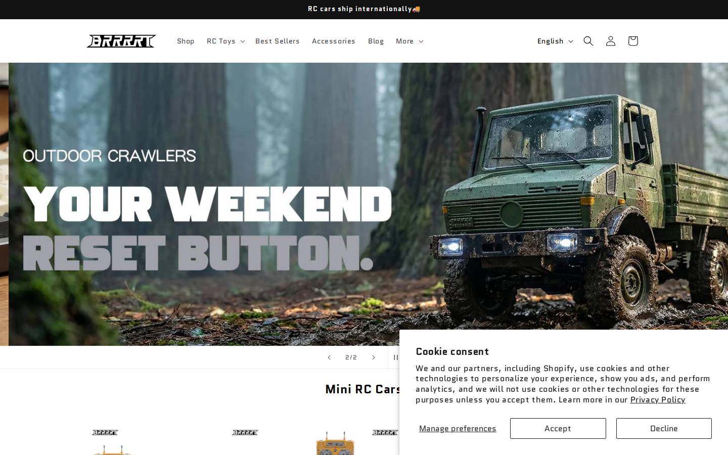 brrrrt.com homepage screenshot