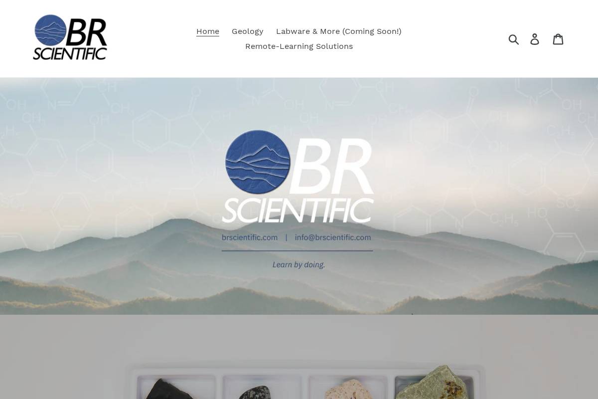 brscientific.com homepage screenshot