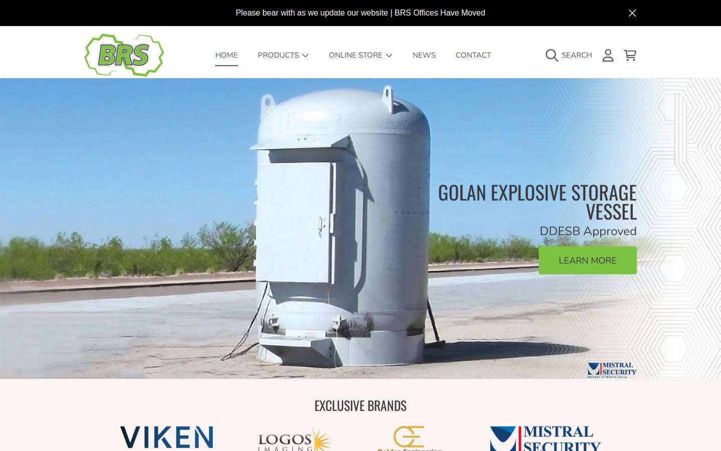 brsinnovations.com homepage screenshot