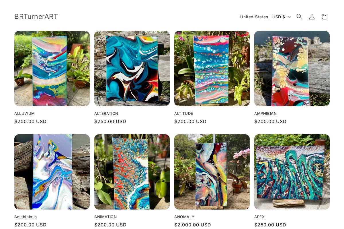 brturnerart.com homepage screenshot