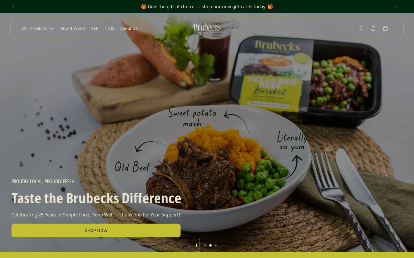 brubecks.com.au homepage screenshot