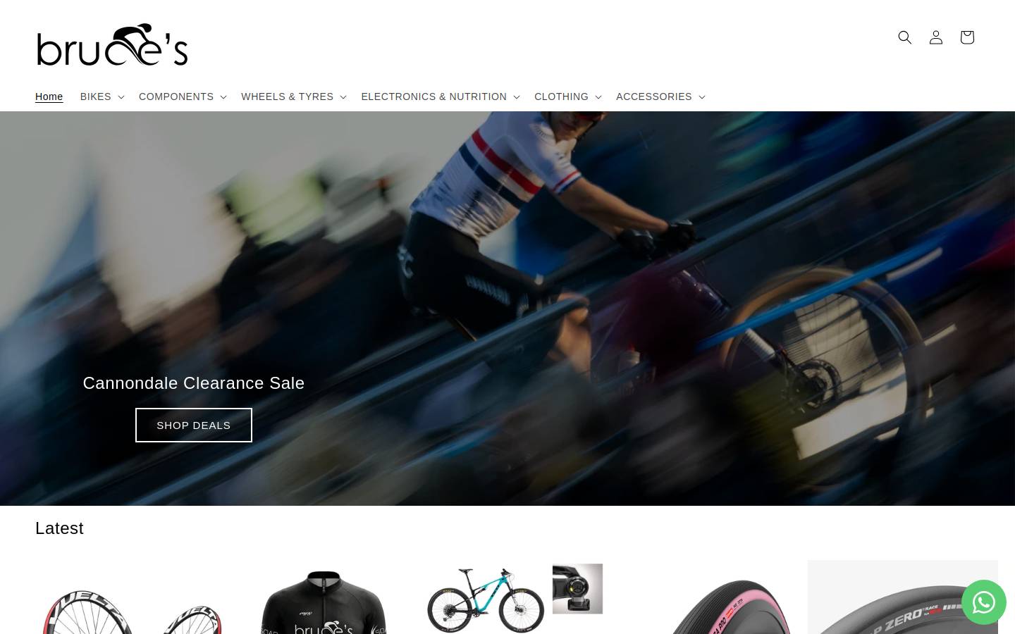bruces.co.za homepage screenshot