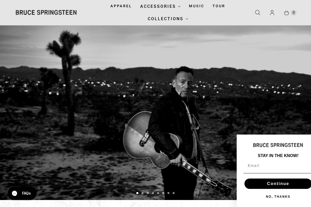 Brucespringsteenuk homepage screenshot