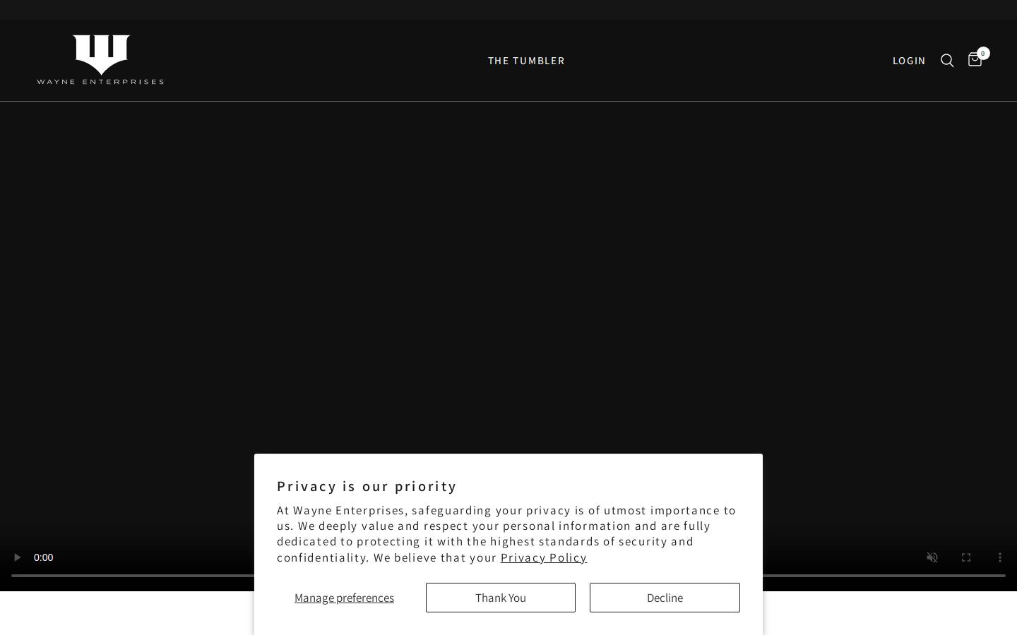 brucewaynex.com homepage screenshot