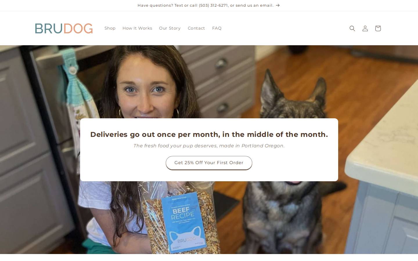 brudog.com homepage screenshot