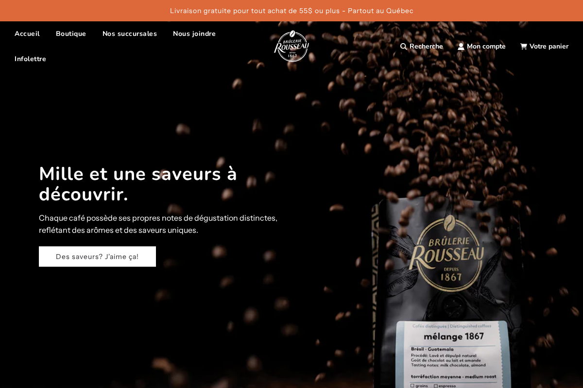 brulerierousseau.com homepage screenshot
