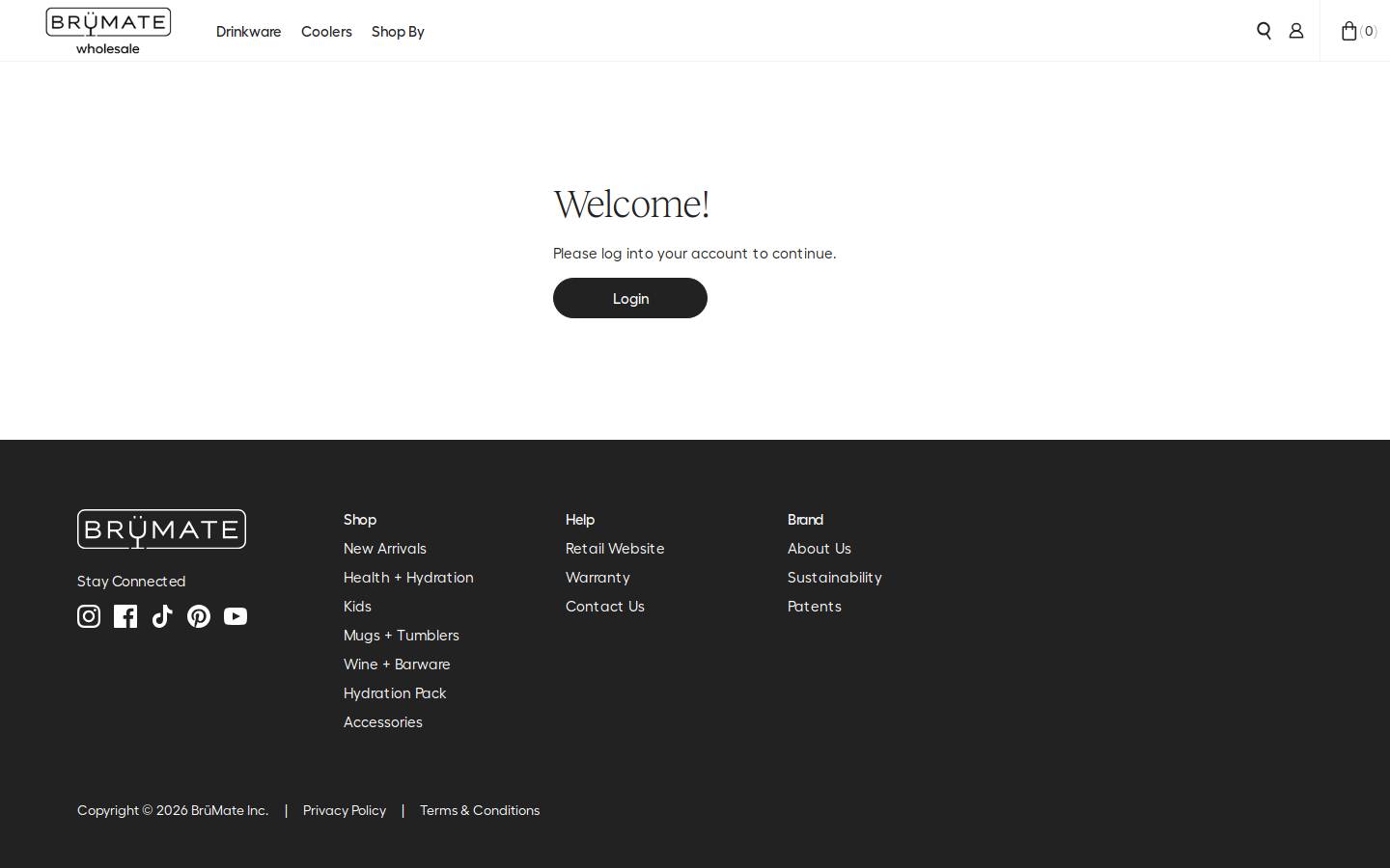 brumatewholesale.com homepage screenshot