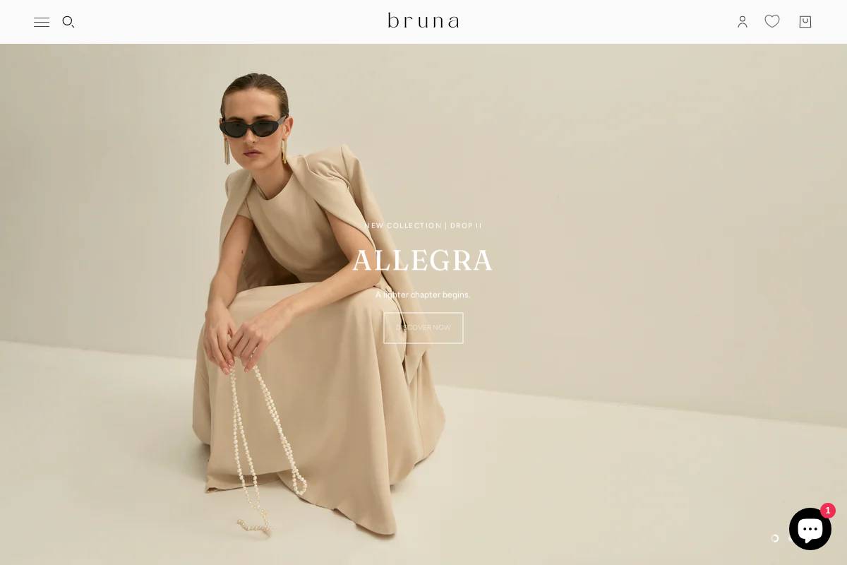 bruna.es homepage screenshot