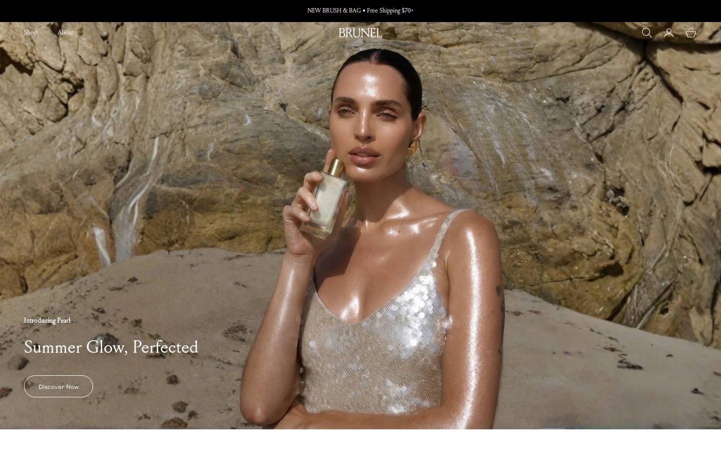 Brunelbeauty homepage screenshot