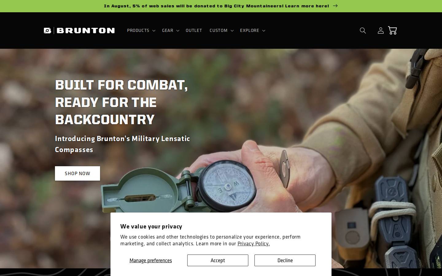 Brunton Group homepage screenshot
