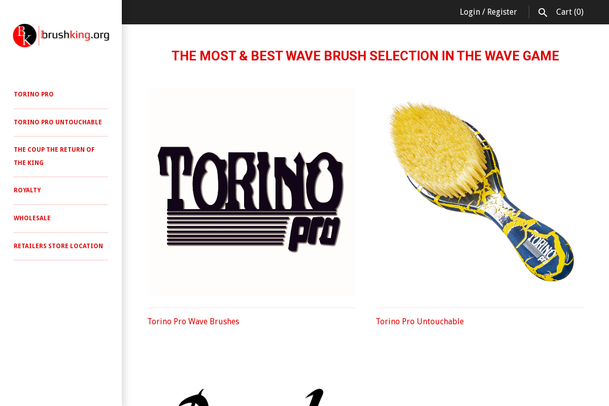 Brushking homepage screenshot