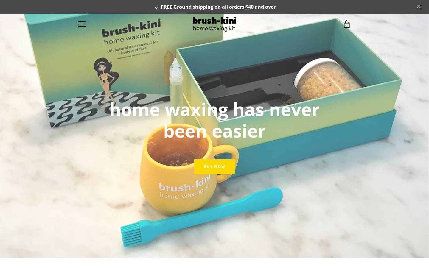 brushkini.com homepage screenshot