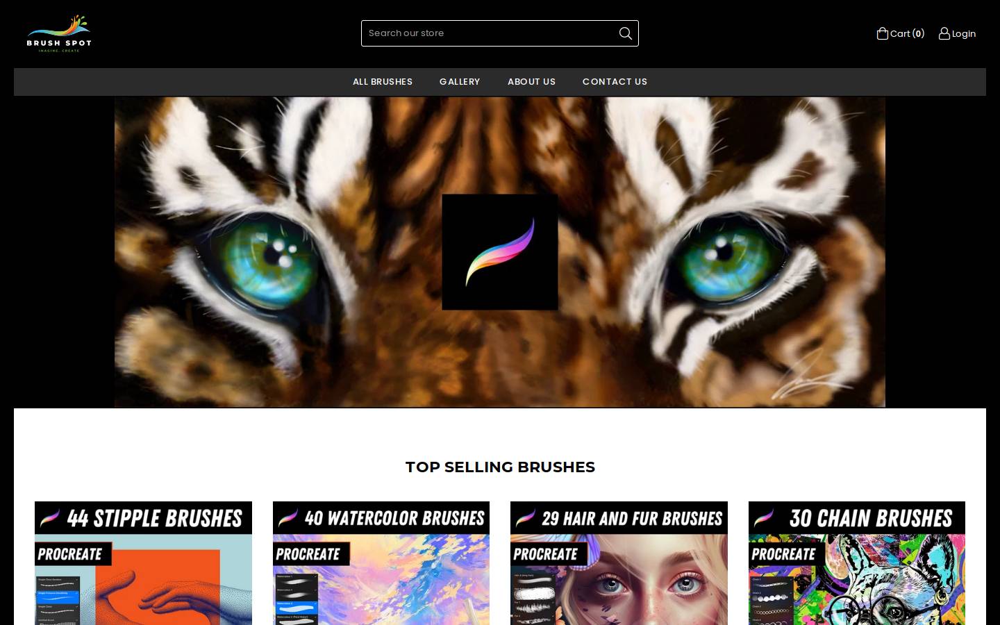 brushspot.com homepage screenshot