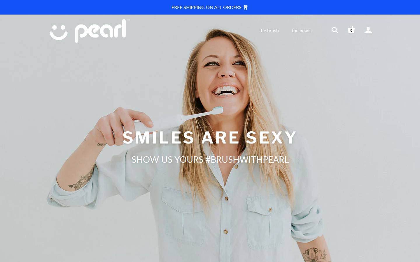 brushwithpearl.com homepage screenshot