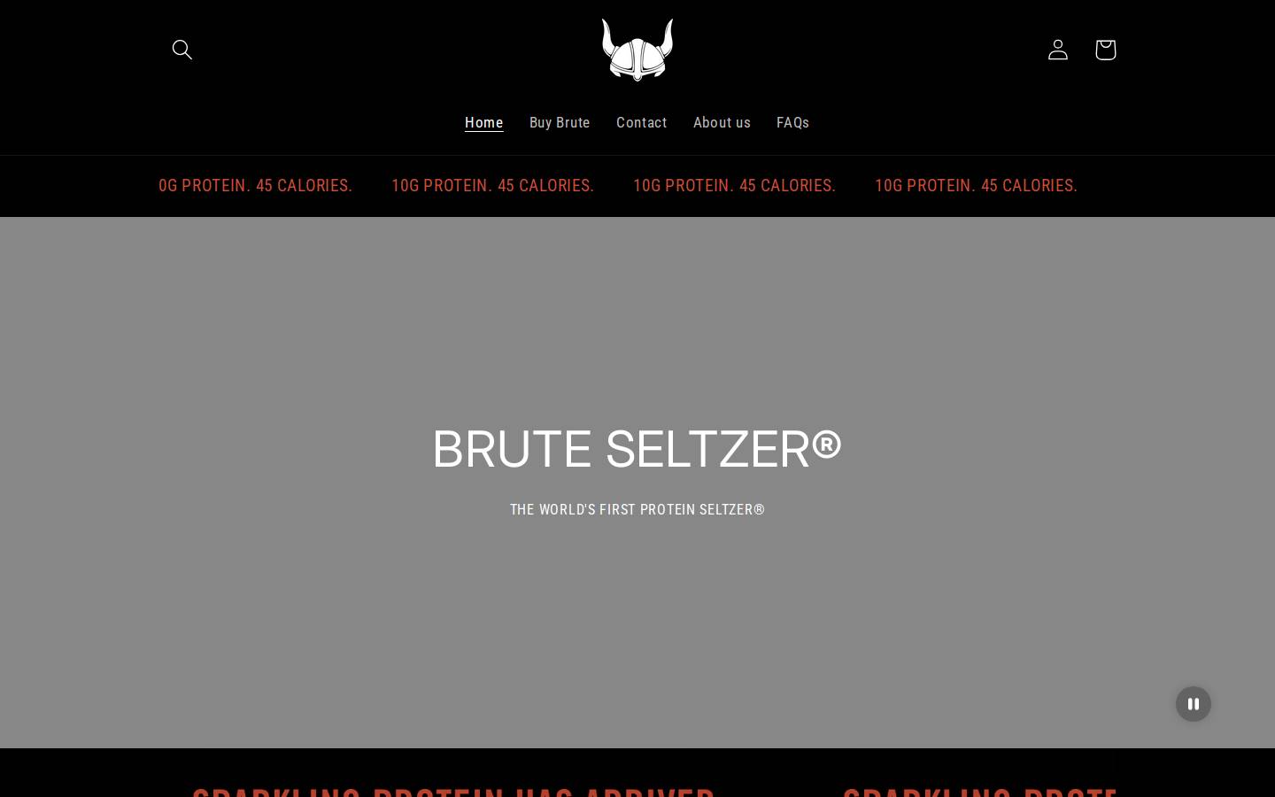 brute-seltzer.com homepage screenshot
