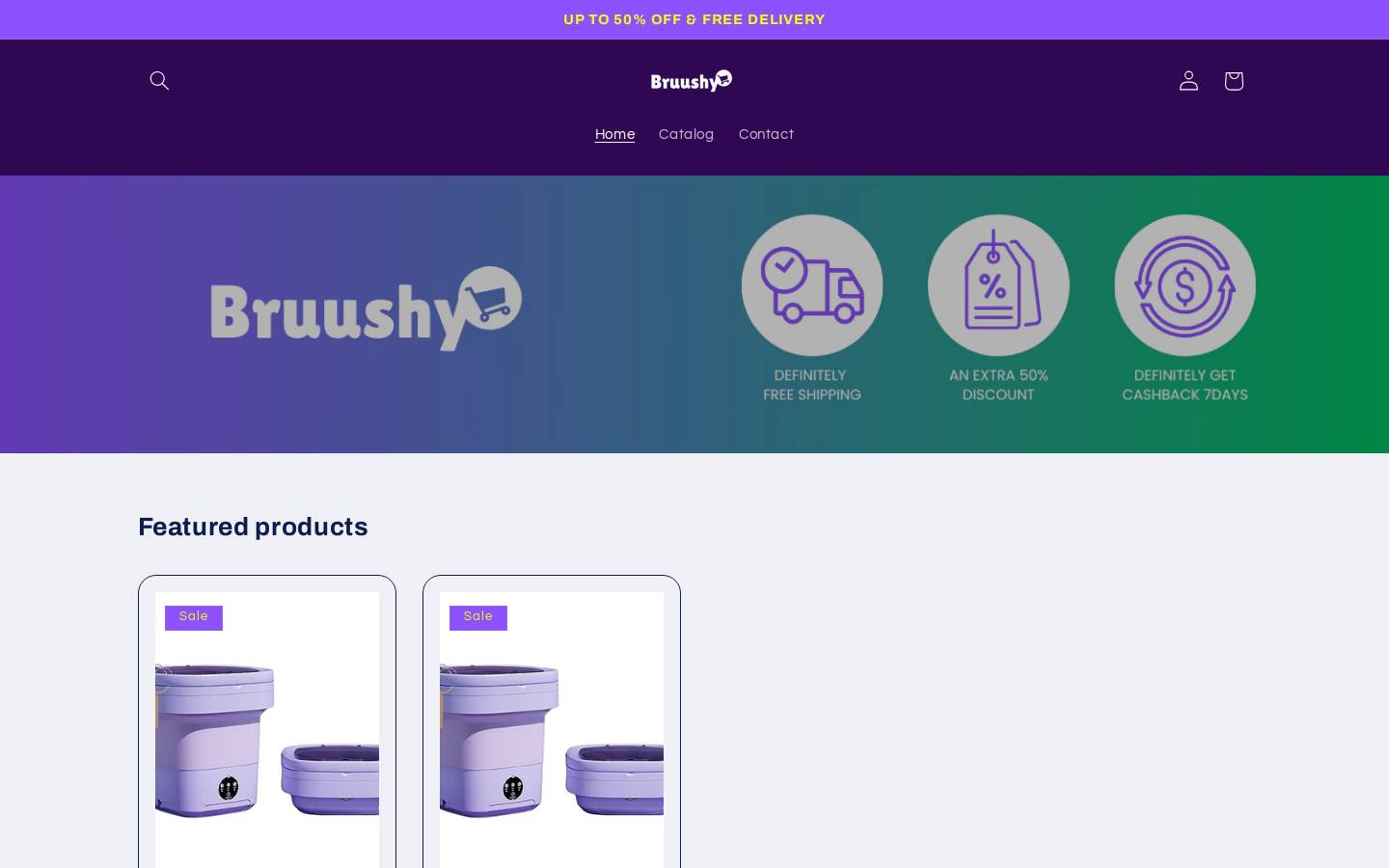 bruushy.com homepage screenshot