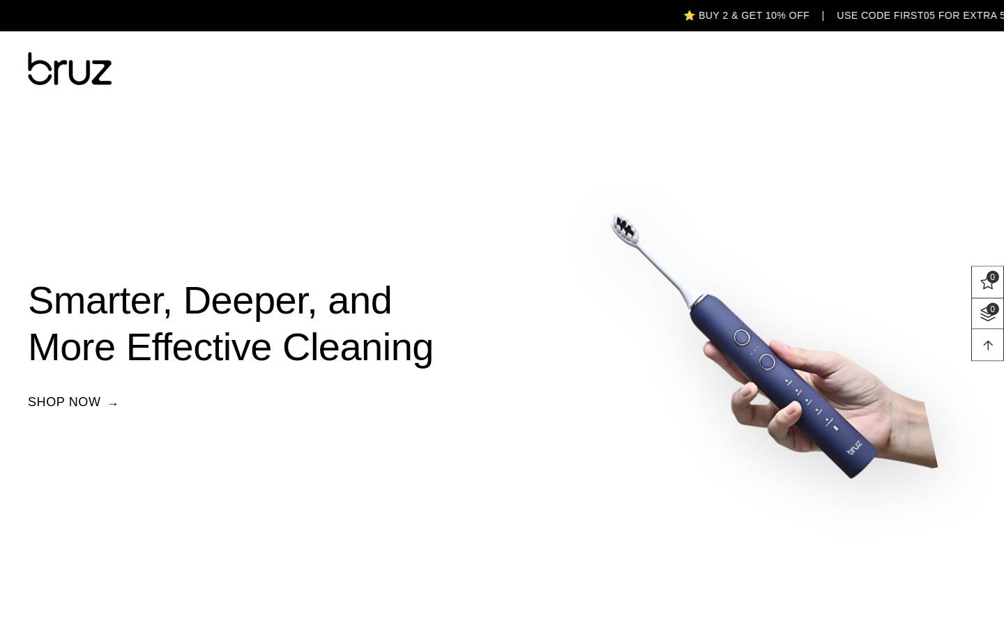 bruzlife.com homepage screenshot