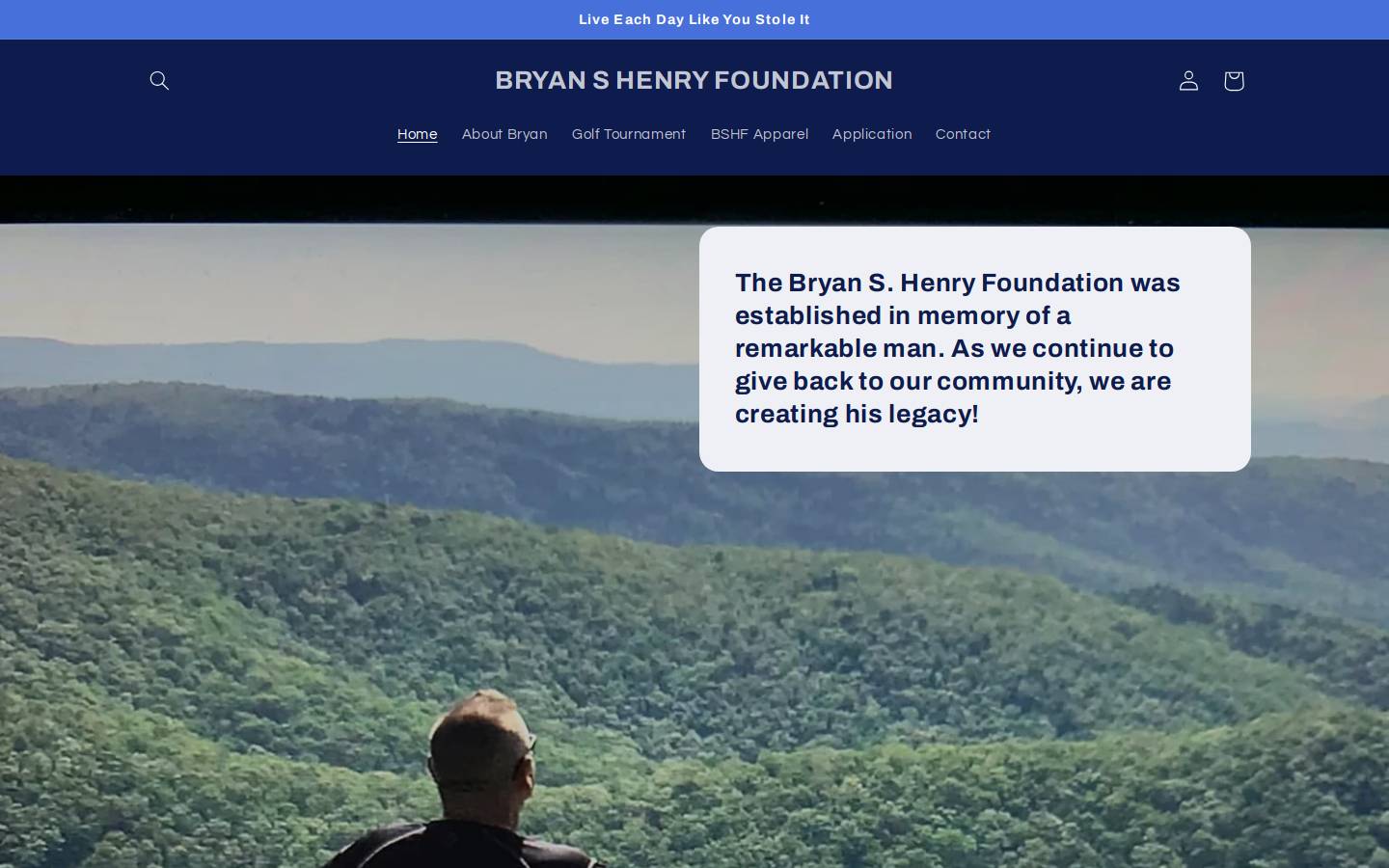 bryanshenryfoundation.com homepage screenshot