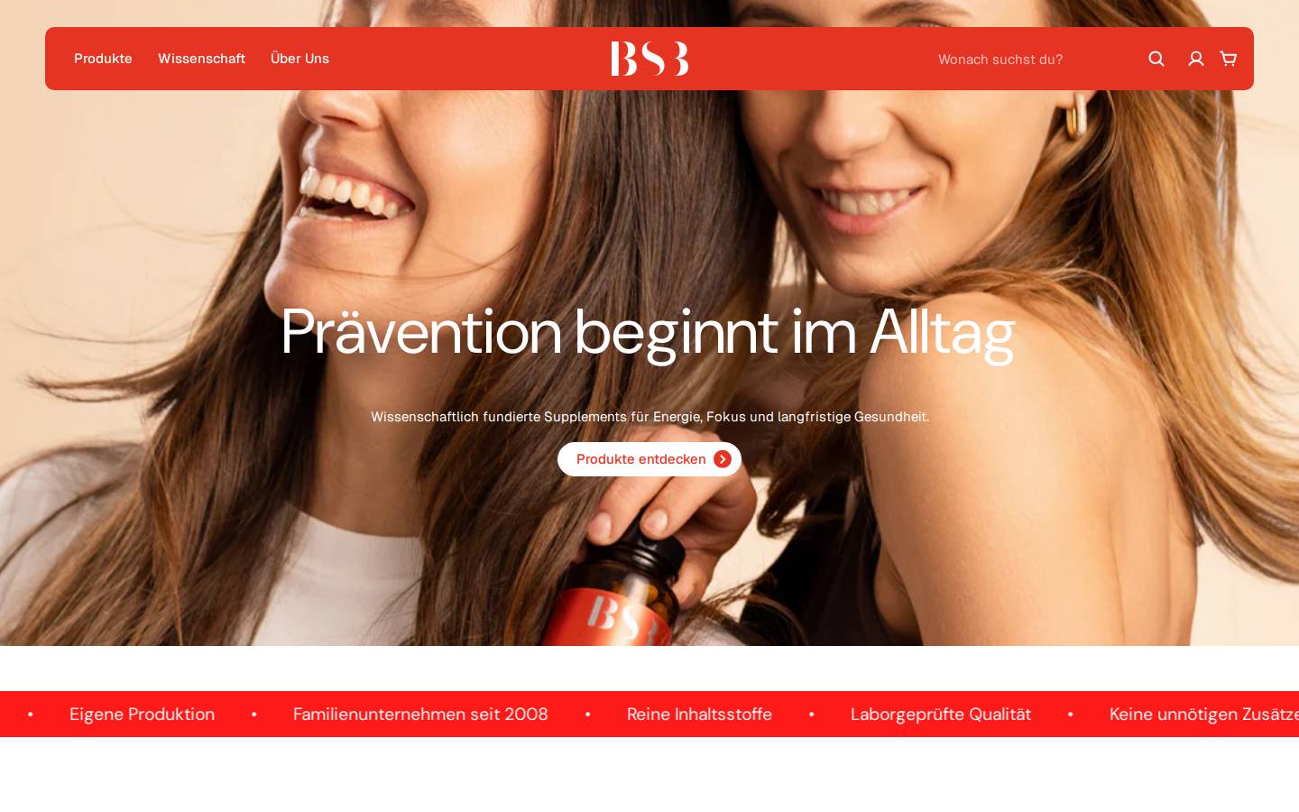BS3 homepage screenshot