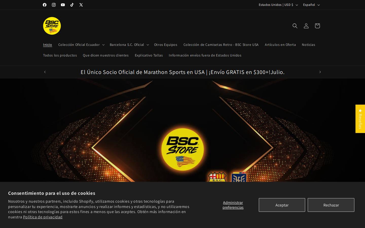 bscstoreusa.com homepage screenshot