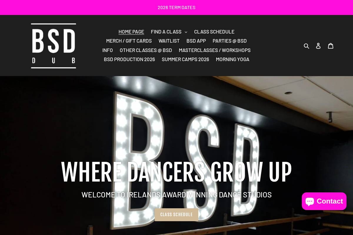bsddublin.com homepage screenshot