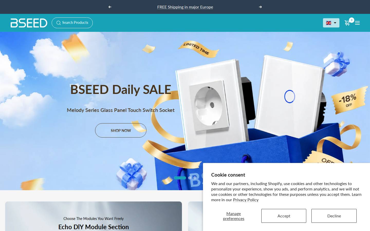 BSEED homepage screenshot