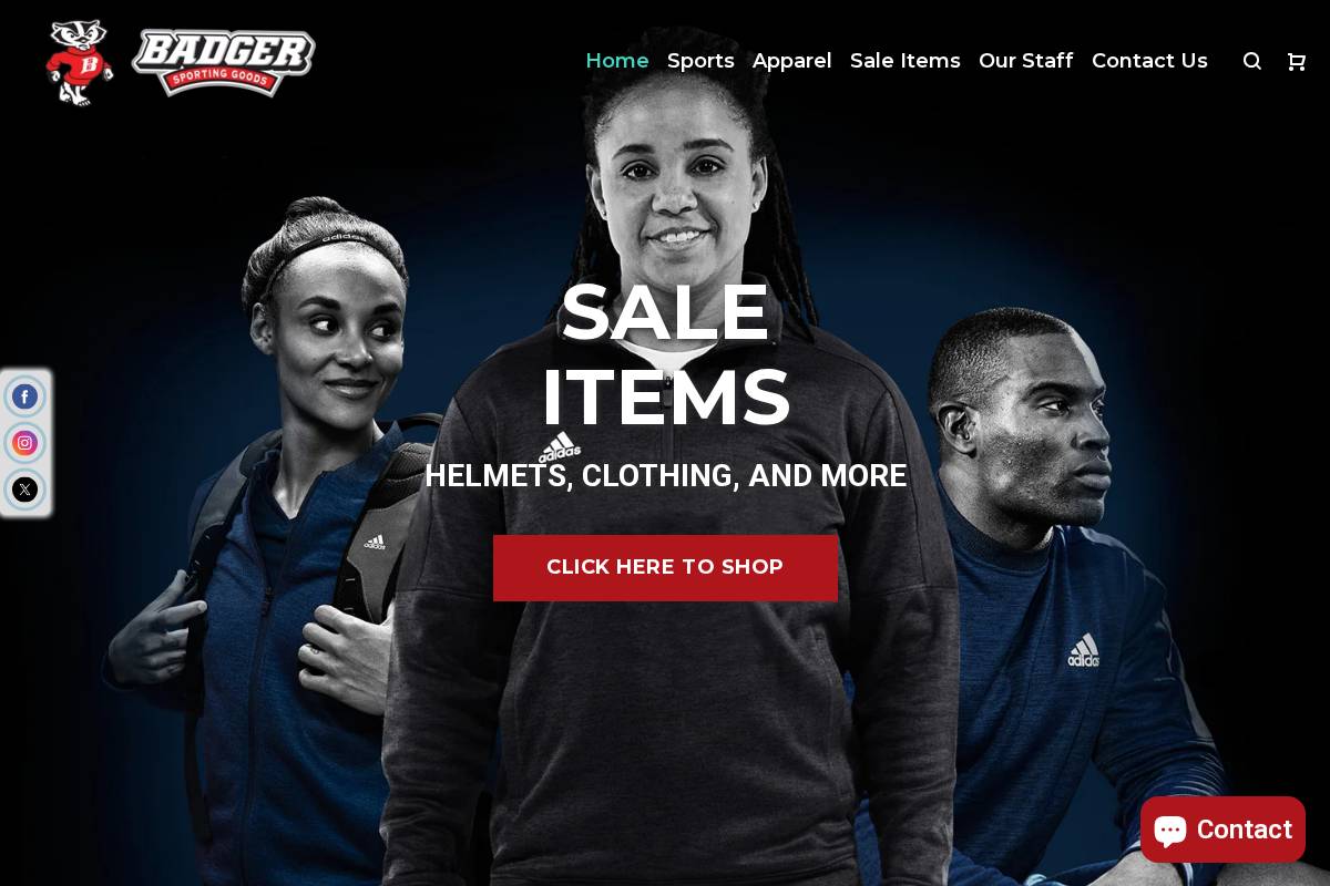 bsgsports.com homepage screenshot