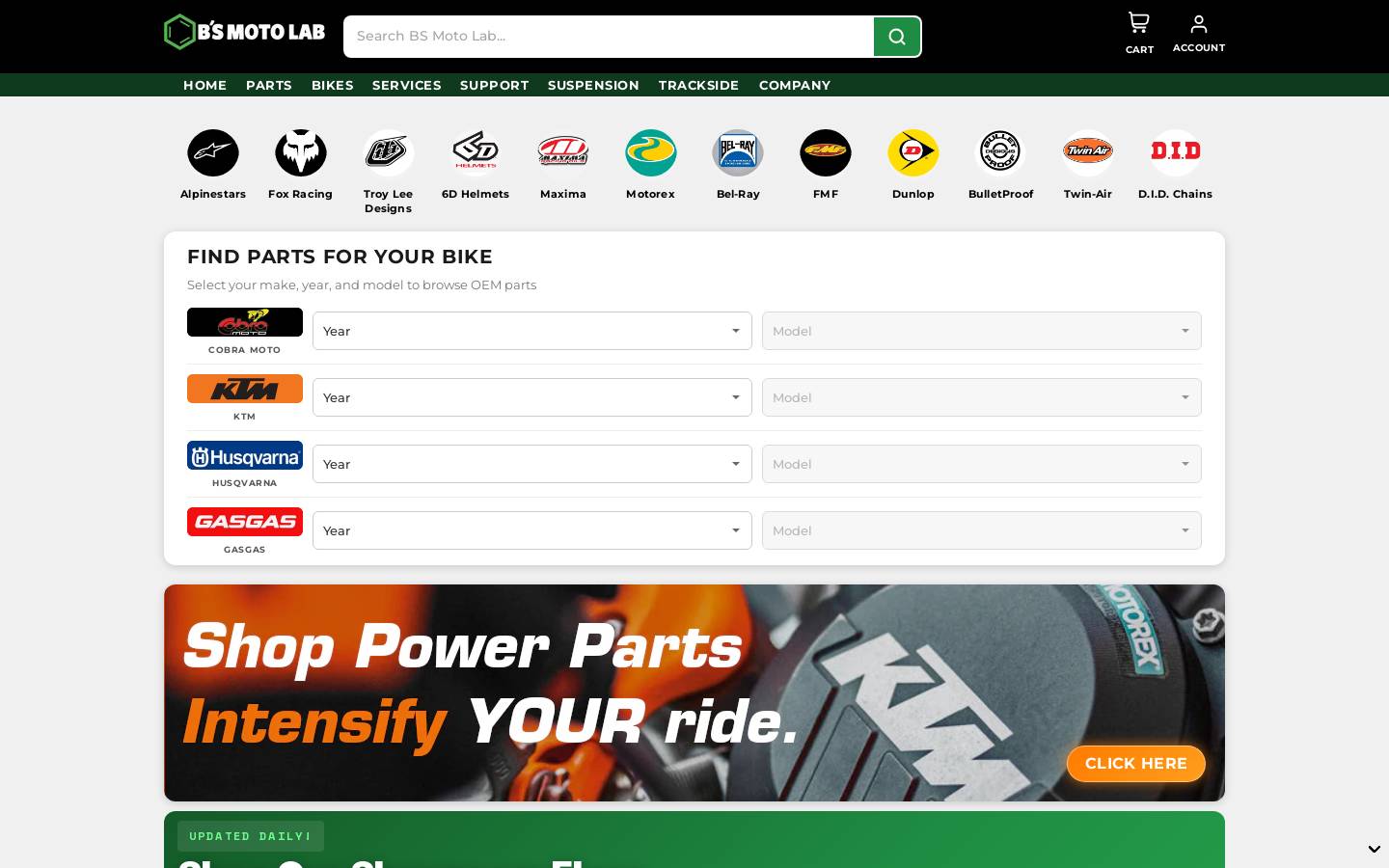 bsmotolab.com homepage screenshot