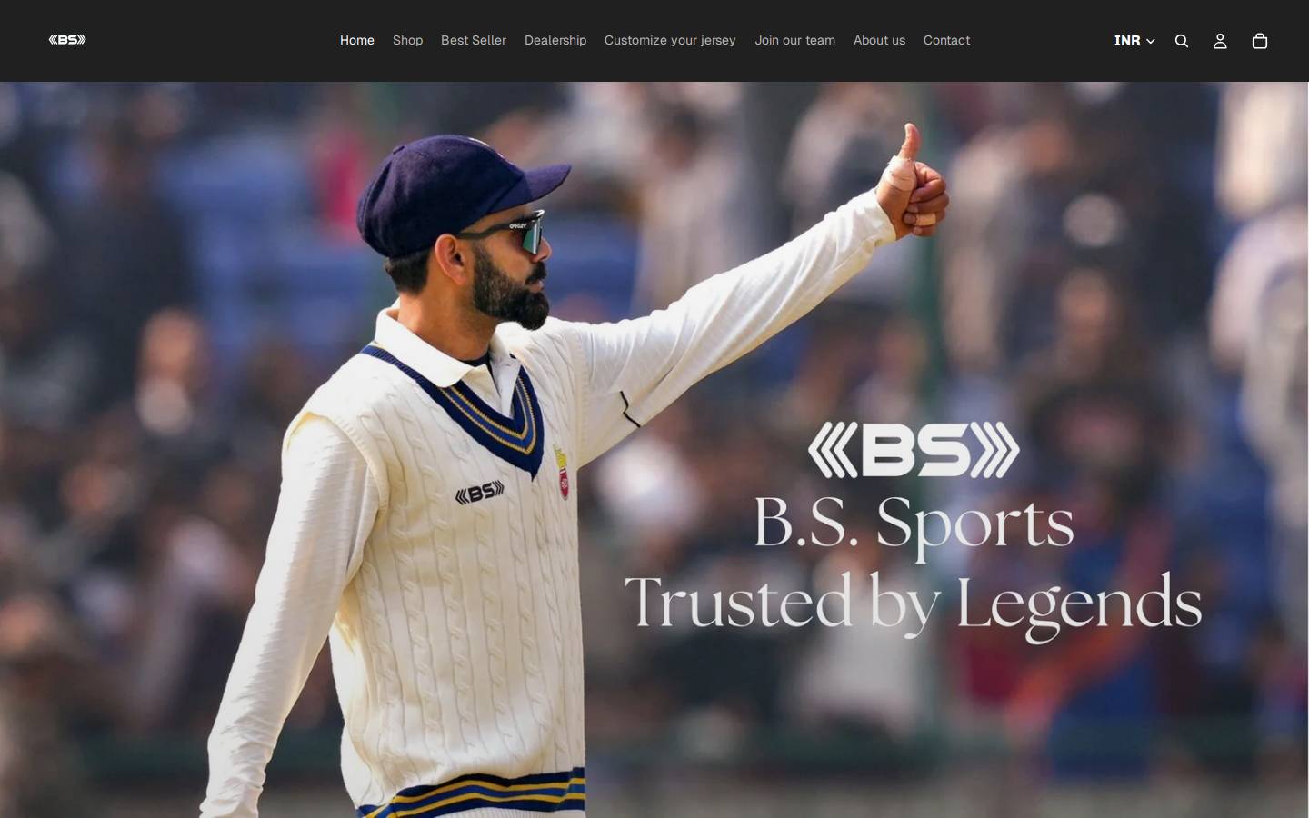 bssports.in homepage screenshot