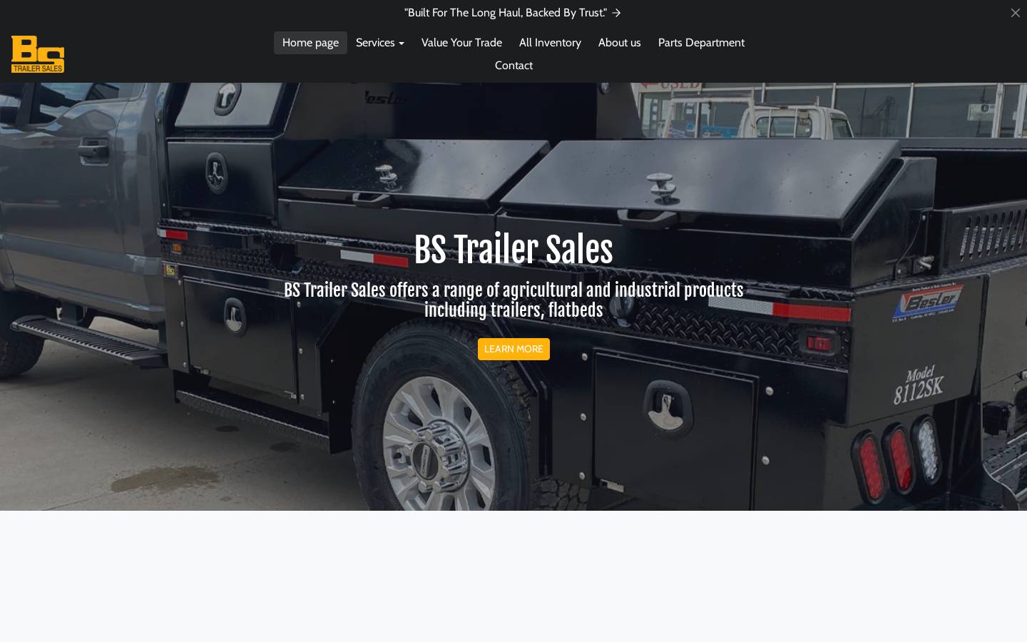 bstrailersales.com homepage screenshot
