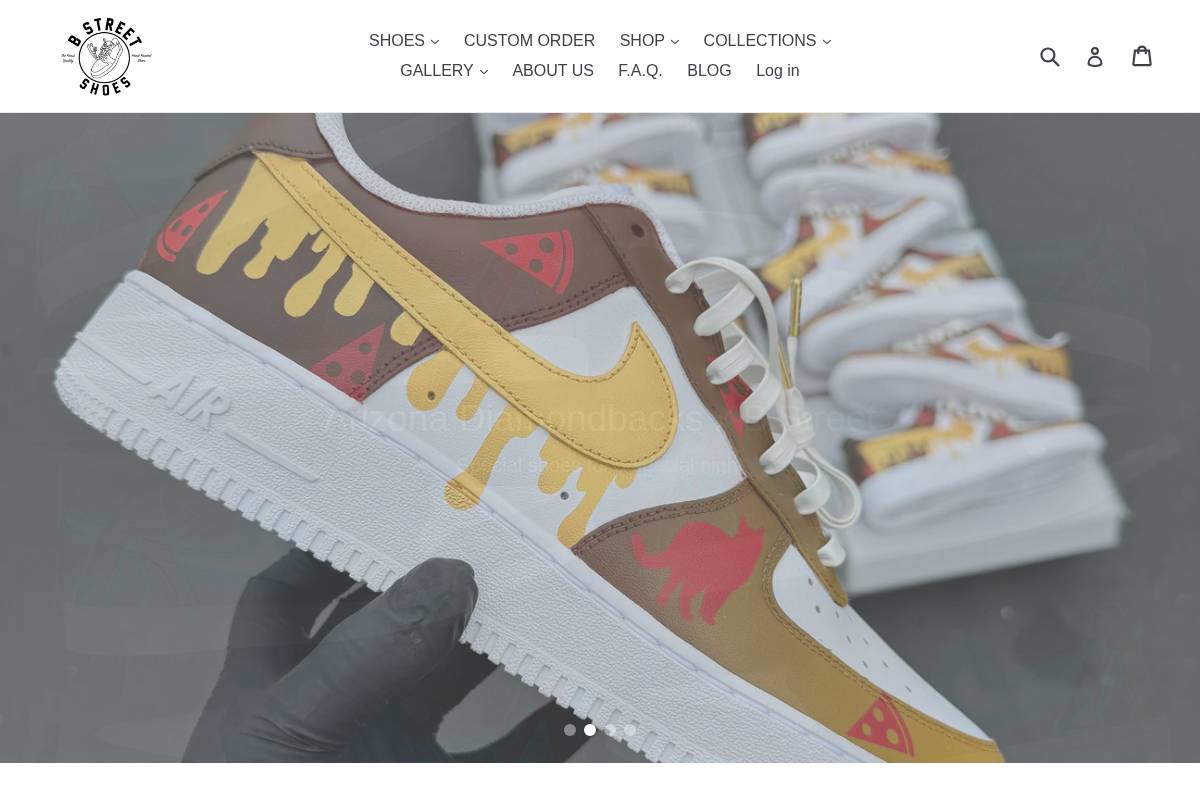 bstreetshoes.com homepage screenshot